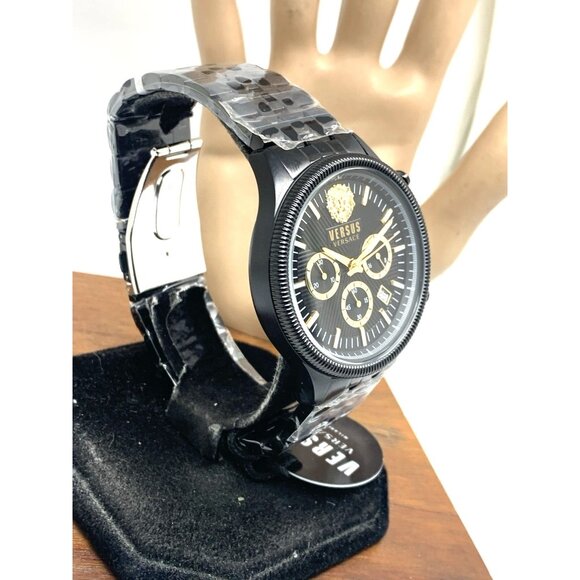 Versus by Versace Men's Watch VSP971221 Chronograph Quartz Black Steel 45mm - Picture 15 of 15